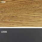 Jídelní stůl s dýhovanou dřevěnou deskou Made in Italy - Settimmio Viadurini