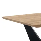 Jídelní stůl s deskou v dýhovaném dubu Mdf - Helene Viadurini