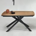 Jídelní stůl s dubovou dýhovanou deskou Made in Italy - Antonino