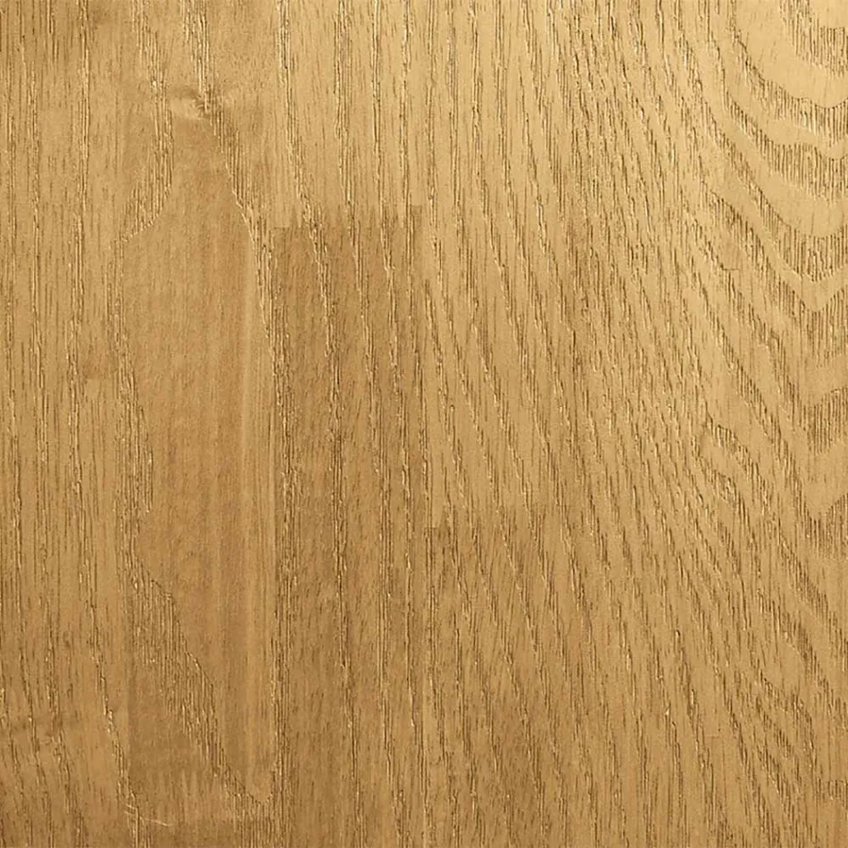 Jídelní stůl s deskou z pravého masivního dřeva a kovovou podnoží - Ibisco Viadurini