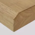 Jídelní stůl s deskou z pravého masivního dřeva a kovovou podnoží - Ibisco Viadurini