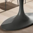 Kvalitní jídelní stůl s deskou z lakovaného skla Made in Italy - Brontolo Viadurini