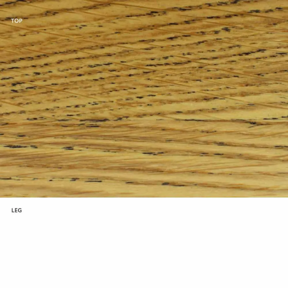 Jídelní stůl s oválnou dýhovanou deskou Made in Italy - dolary Viadurini