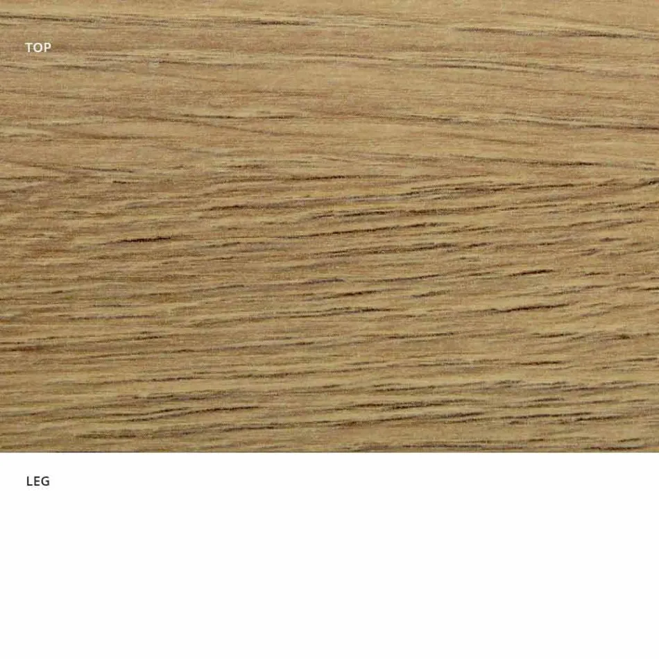 Jídelní stůl s oválnou deskou z HPL laminátu Made in Italy - dolary Viadurini