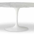 Jídelní stůl s oválnou mramorovou deskou vyrobený v Itálii - vynikající Viadurini