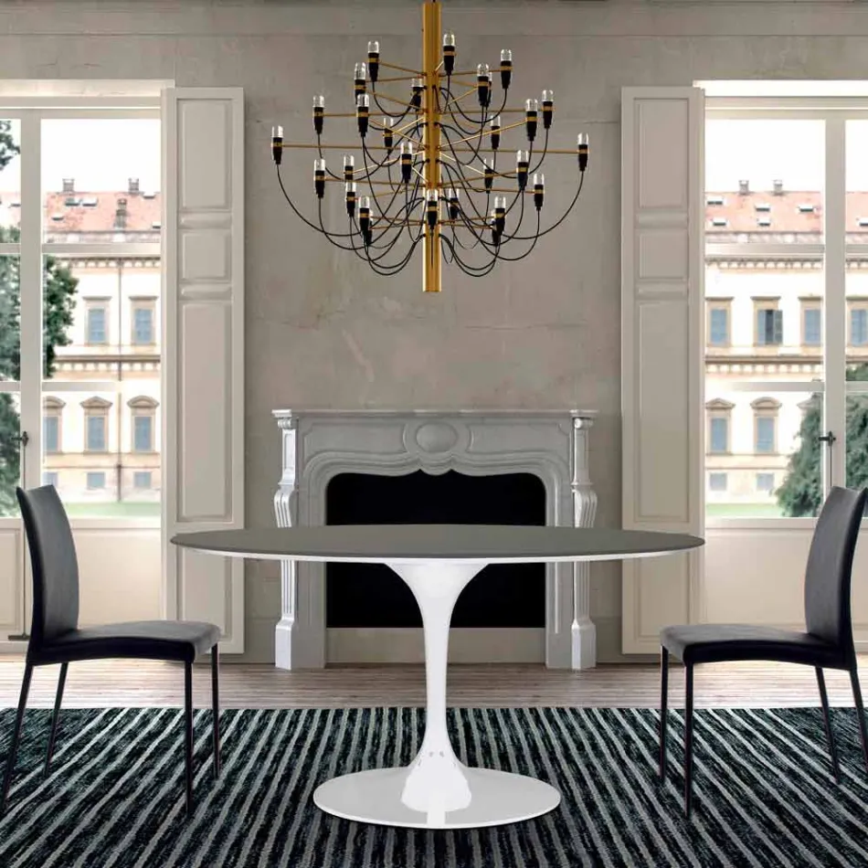 Jídelní stůl s kulatou deskou ve vysoké kvalitě Fenix Made in Italy - dolary Viadurini