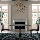 Jídelní stůl s kulatou deskou ve vysoké kvalitě Fenix Made in Italy - dolary Viadurini