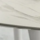 Jídelní stůl s kulatou laminovanou deskou Made in Italy - Lingotto Viadurini