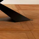 Moderní designový jídelní stůl s Elliotem vyrobeným z dubového topu v Itálii Viadurini