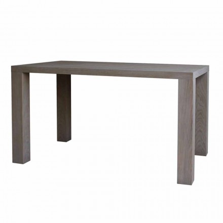 Moderní designový jídelní stůl z masivního dubu, L160xP90cm, Loran Viadurini