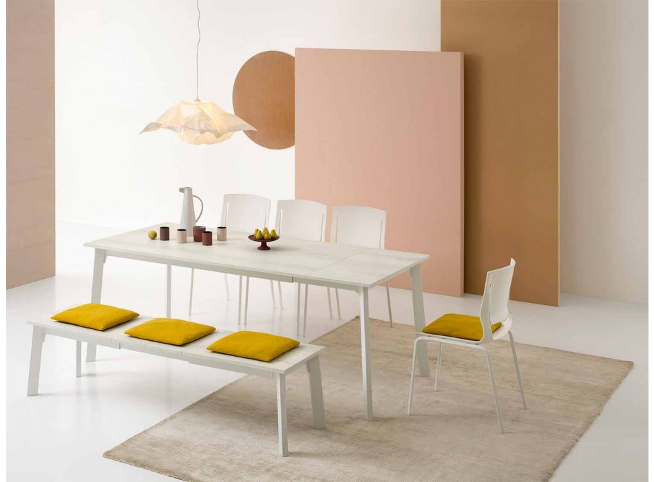 Designový jídelní stůl, rozšiřitelný o 6/8 míst - Arnara Basic Viadurini