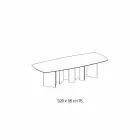 Designový jídelní stůl v keramické a uzené skleněné základně vyrobené v Itálii - náhodný Viadurini