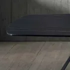 Designový jídelní stůl z keramiky Portoro Effect a matného kovu - Falcon Viadurini