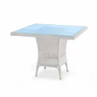 Tabulka projektant stolování polyethylen ručně tkané Chad Viadurini