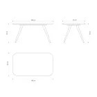 Kvalitní jídelní stůl s deskou z jasanového dřeva Made in Italy - Ulma Viadurini