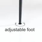 Ocelový jídelní stůl s Mdf deskou v dubovém provedení - Gherardo Viadurini