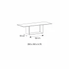 Keramický a bronzový kovový jídelní stůl císaře Made in Italy - Dark Brown Viadurini