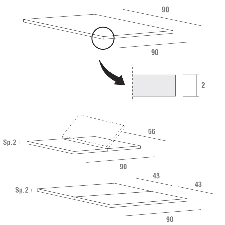Fenix Jídelní stůl rozšiřitelný až na 232 Vyrobeno v Itálii - Bavorsku Viadurini