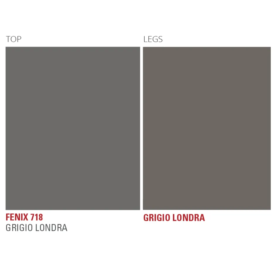 Jídelní stůl z Fenix a lakovaného kovu Made in Italy - Dotto Viadurini