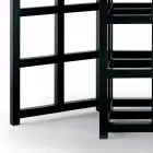 Jídelní stůl z černého lakovaného jasanu vyrobený v Itálii - Sabatino Viadurini