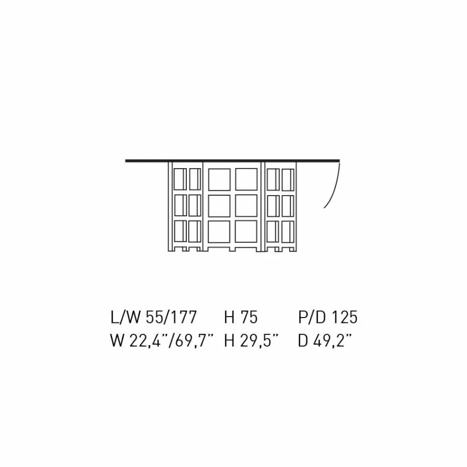 Jídelní stůl z černého lakovaného jasanu vyrobený v Itálii - Sabatino Viadurini