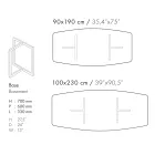 Jídelní stůl z porcelánové kameniny a kovu Made in Italy - Emilio Viadurini