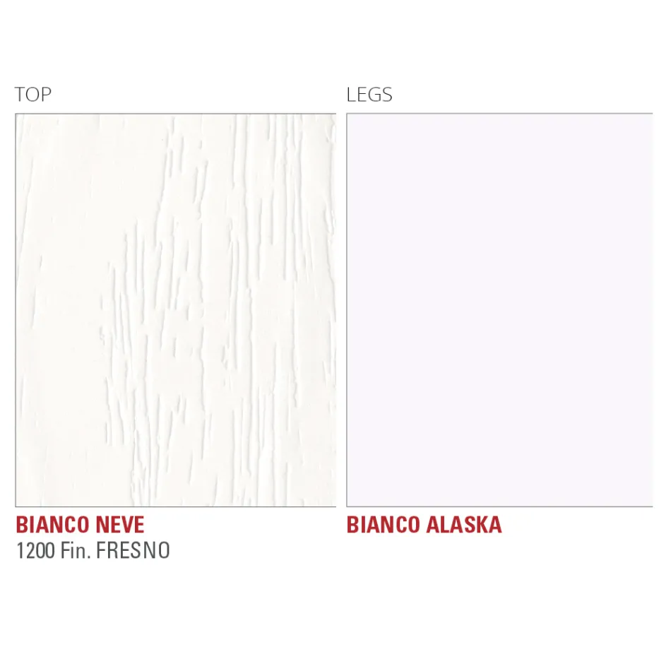 Jídelní stůl Hpl s kovovou základnou Made in Italy, Precious - Carlino Viadurini