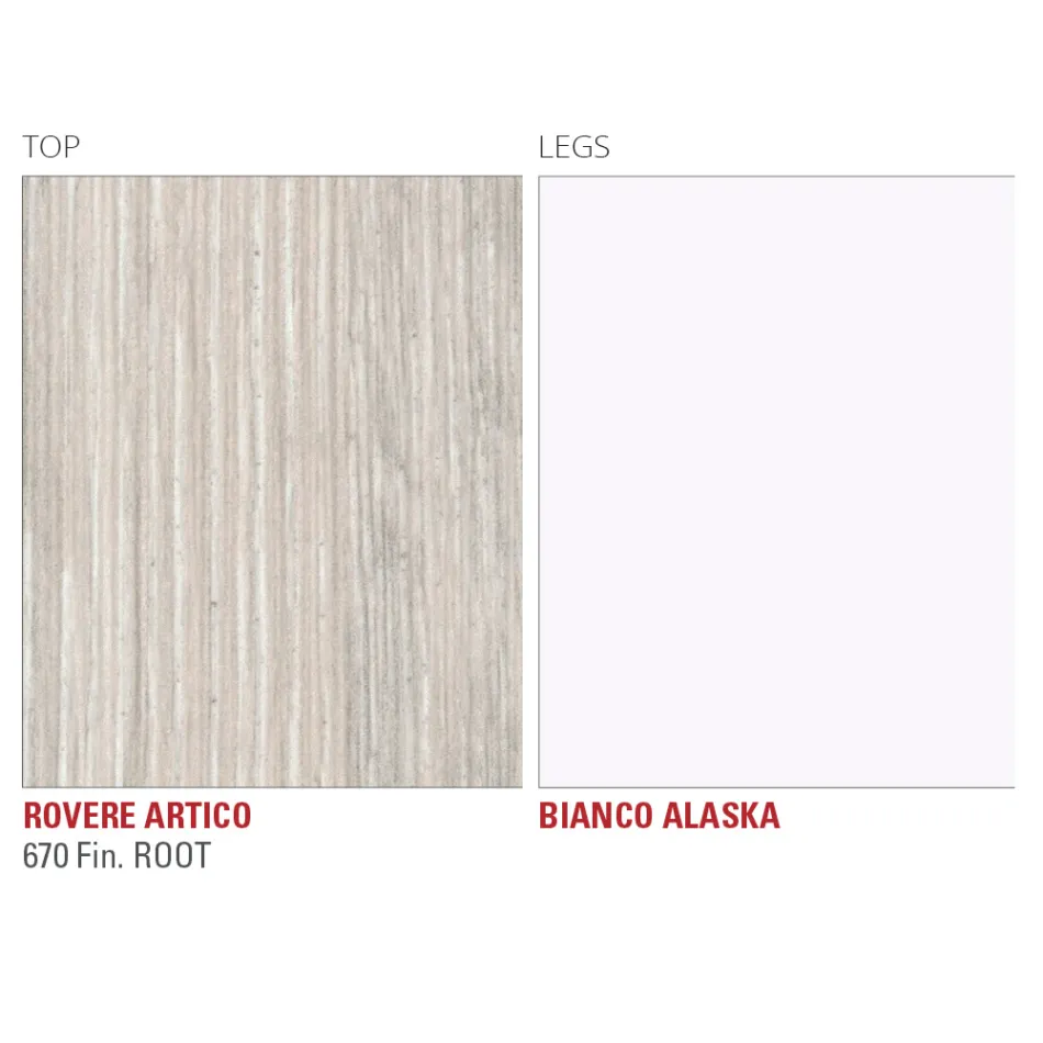 Jídelní stůl Hpl s kovovou základnou Made in Italy, Precious - Carlino Viadurini