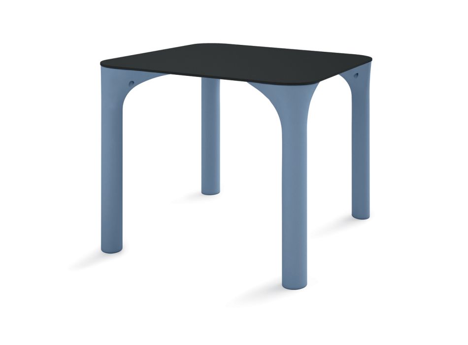 Jídelní stůl Hpl s polyetylenovými nohami Made in Italy - Glen Viadurini
