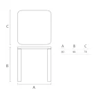 Jídelní stůl Hpl s polyetylenovými nohami Made in Italy - Glen Viadurini