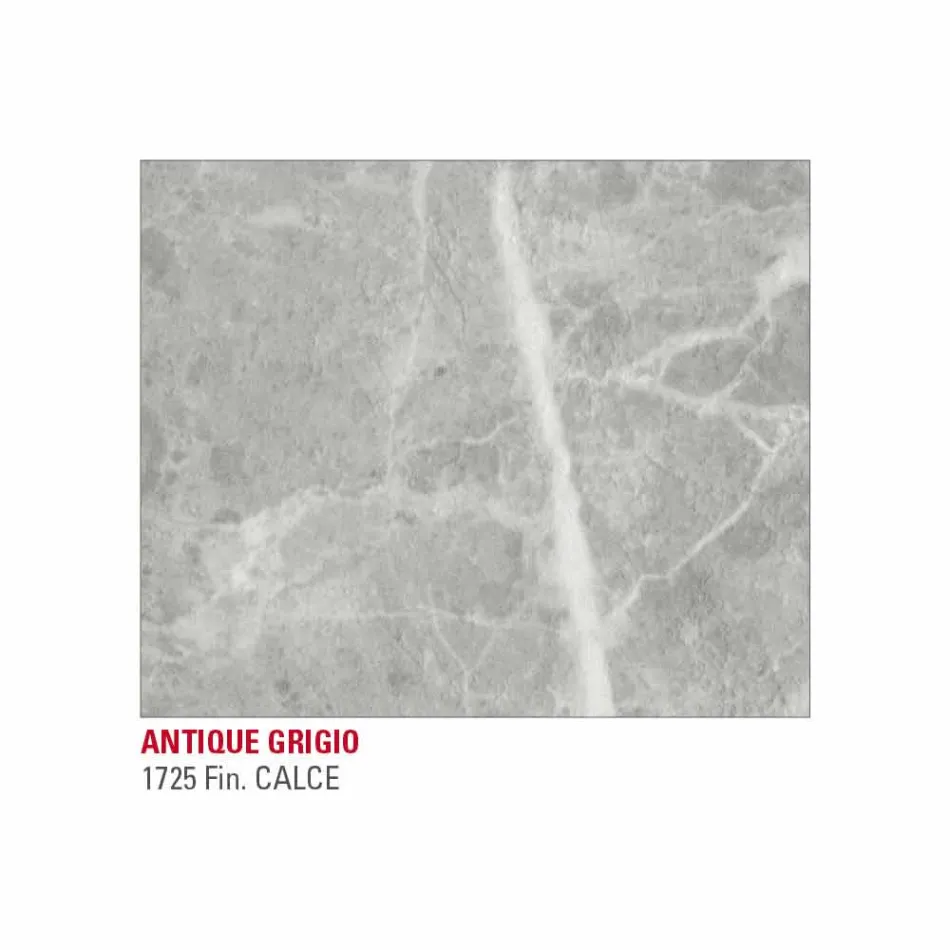 Jídelní stůl v Hpl mramorovém efektu a lakovaném kovu Made in Italy - Jupiter Viadurini