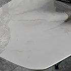 Jídelní stůl z hypermramoru a oceli Made in Italy, vysoká kvalita - Ezzellino Viadurini