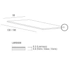 Jídelní stůl z lamina s hliníkovou konstrukcí Made in Italy - Bavorsko Viadurini