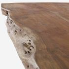 Designový jídelní stůl Homemotion ze dřeva a nerezové oceli - Kaily Viadurini