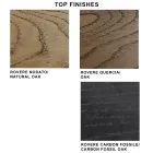 Jídelní stůl z dýhovaného dřeva a oceli Made in Italy - Ezzellino Viadurini