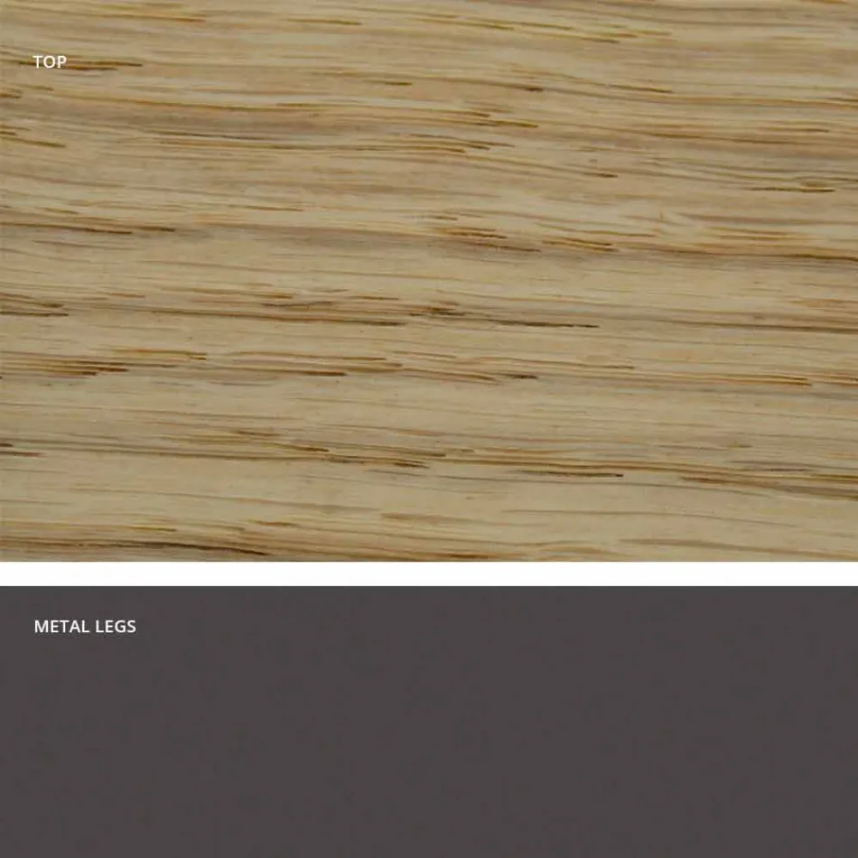 Jídelní stůl v moderním masivu vyrobeného v Itálii, Mitia Viadurini