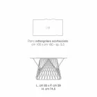 Jídelní stůl v moderním masivu vyrobeného v Itálii, Mitia Viadurini