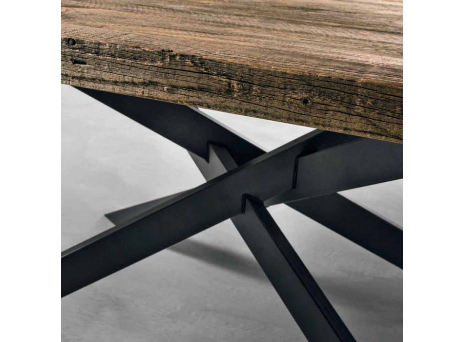 Moderní jídelní stůl z masivního dřeva vyrobený v Itálii Oncino Viadurini