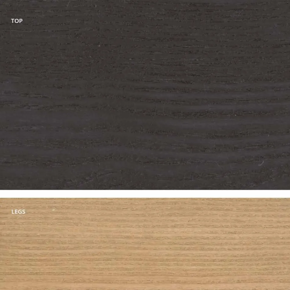 Mdf design dřevěný jídelní stůl vyrobený v Itálii, Egisto Viadurini