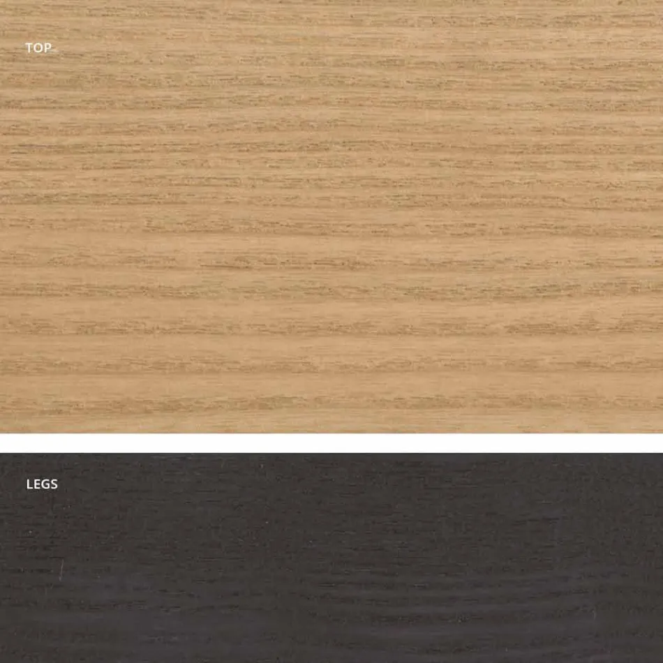 Mdf design dřevěný jídelní stůl vyrobený v Itálii, Egisto Viadurini