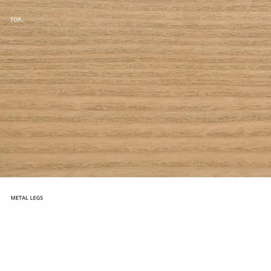 Jídelní stůl z MDF dřeva a moderní kov vyrobený v Itálii, Dionigi Viadurini