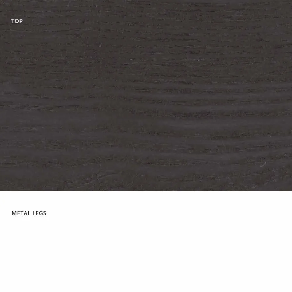 Jídelní stůl z MDF dřeva a moderní kov vyrobený v Itálii, Dionigi Viadurini