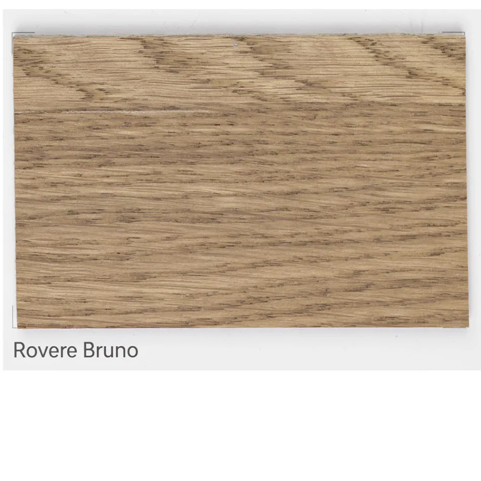 Jídelní stůl z dubového dřeva a železa šedého kovu Made in Italy - Patty Viadurini