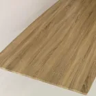 Jídelní stůl z MDF s dřevěným efektem a černou kovovou podnoží - Sunset Viadurini