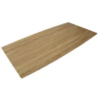 Jídelní stůl z MDF s dřevěným efektem a černou kovovou podnoží - Sunset Viadurini