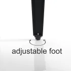 Jídelní stůl v povrchové úpravě dub Mdf a matná černá ocel - Gherardo Viadurini