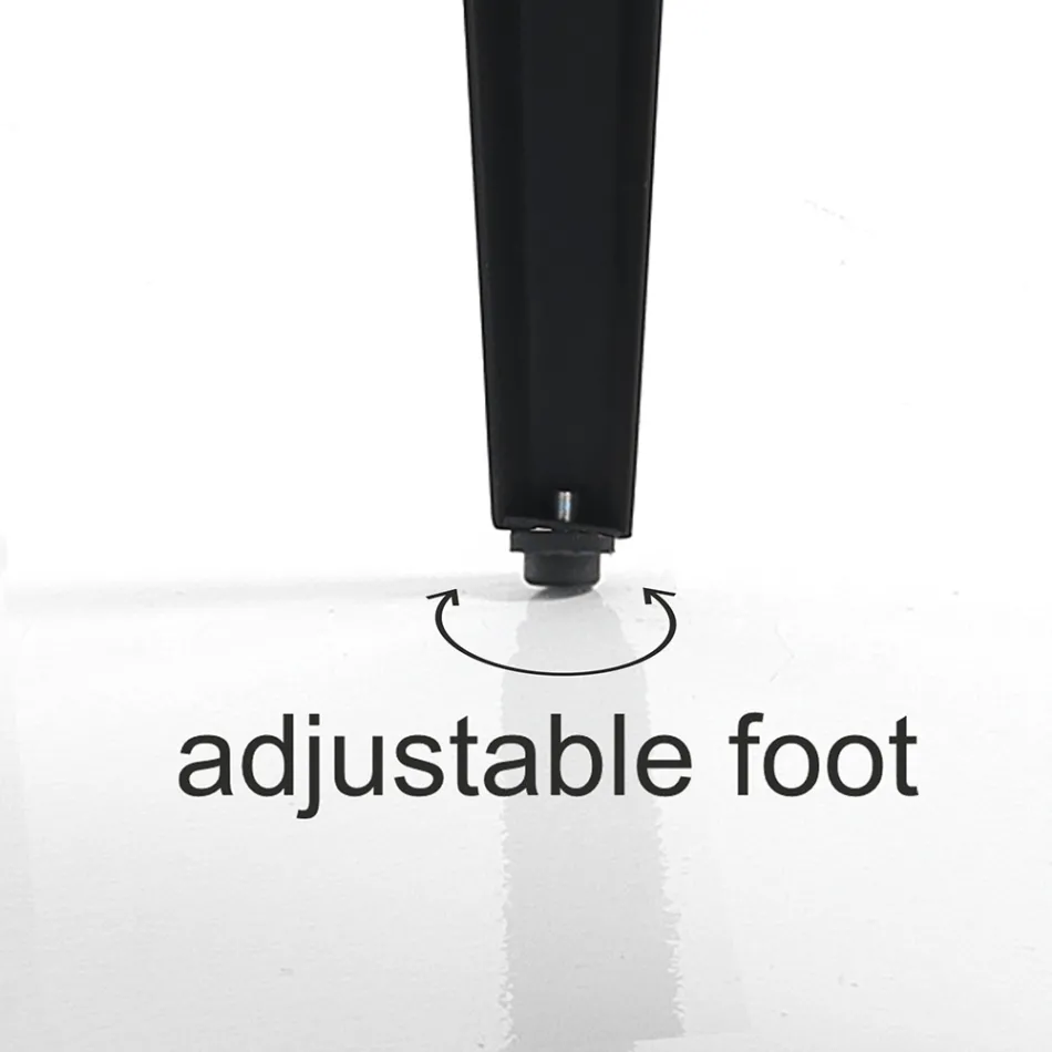 Jídelní stůl v povrchové úpravě dub Mdf a matná černá ocel - Gherardo Viadurini