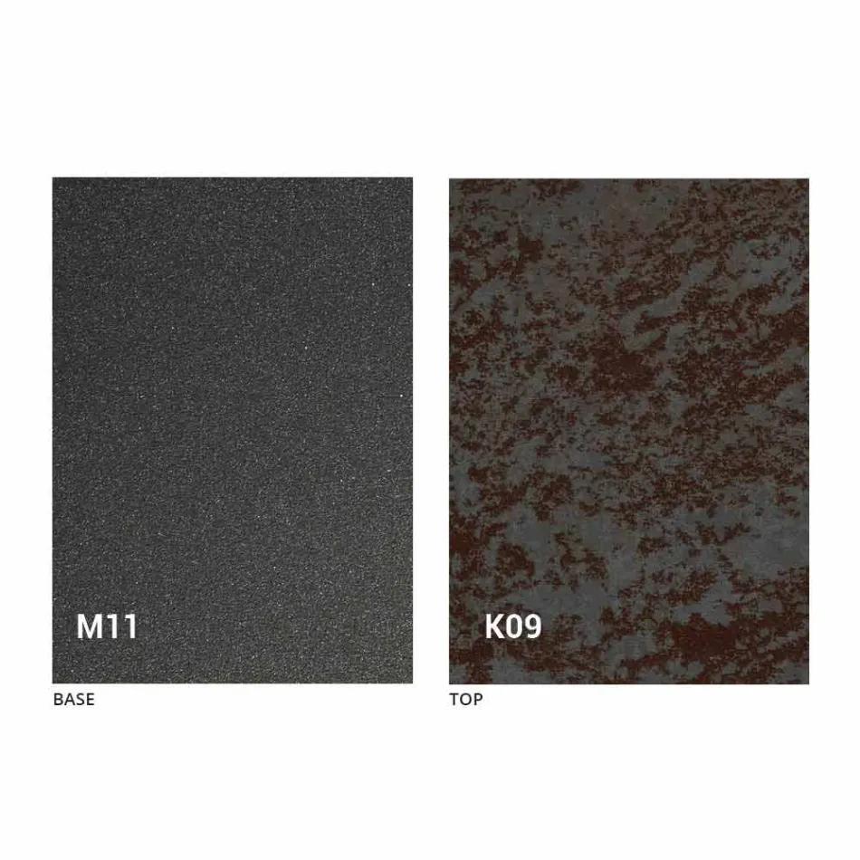 Kovový jídelní stůl a keramická deska Made in Italy Design - Anaconda Viadurini