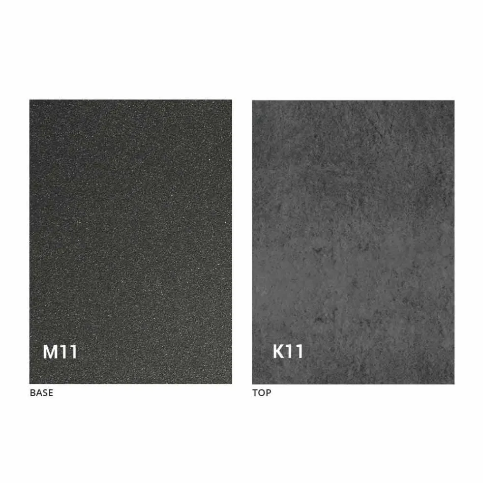 Kovový jídelní stůl a keramická deska Made in Italy Design - Anaconda Viadurini