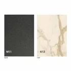 Kovový jídelní stůl a keramická deska Made in Italy Design - Anaconda Viadurini